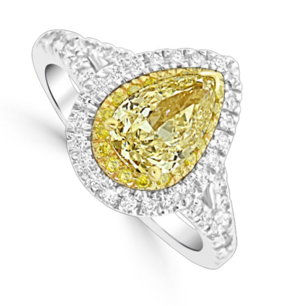 Yellow Citrine Ring